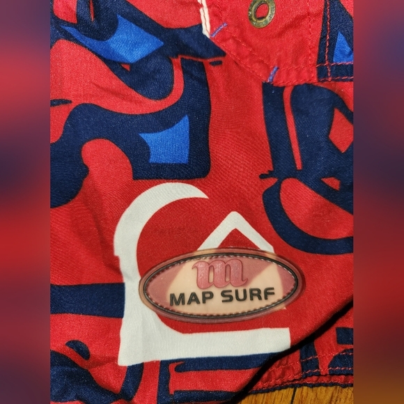 Red/Blue Swimming Shorts - Picture 2 of 8